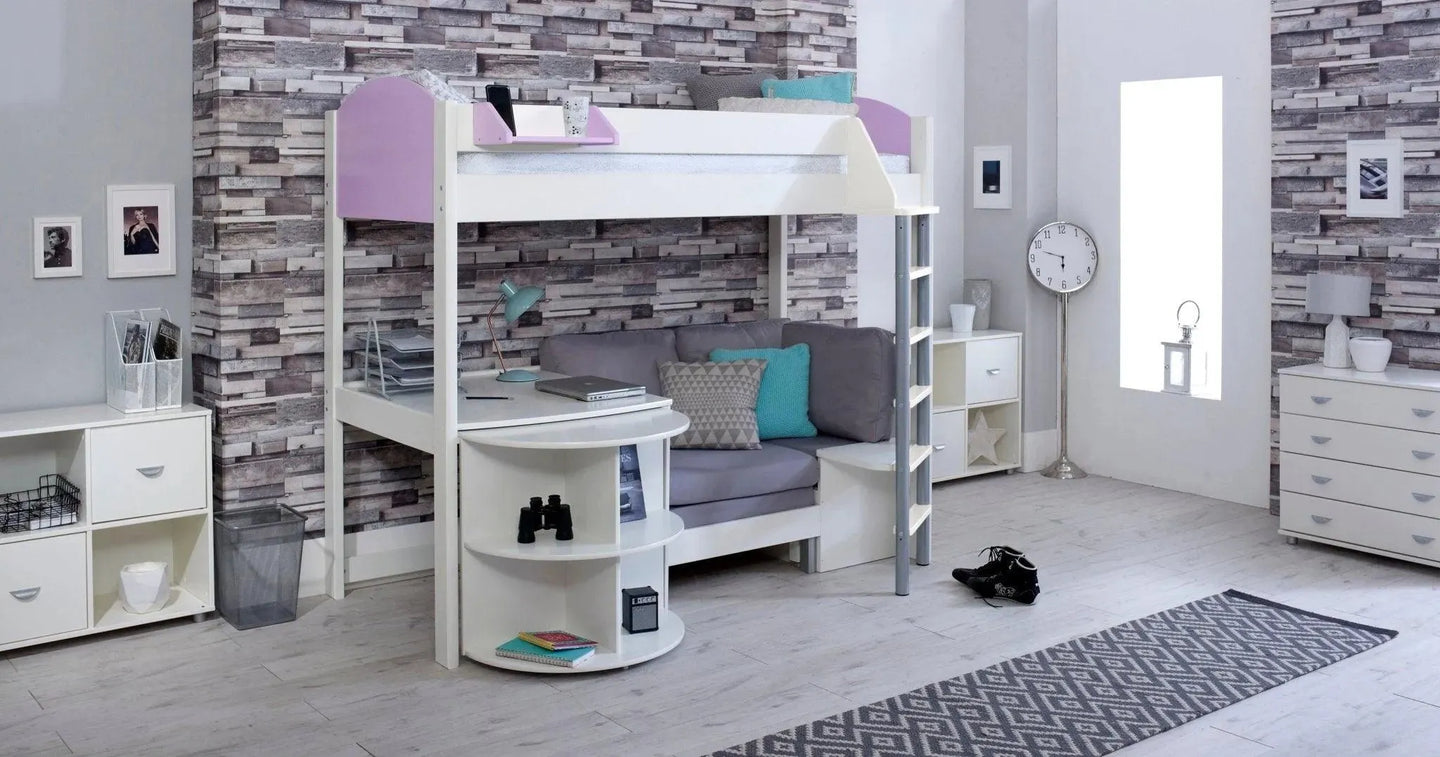 Noah High Sleeper Bed + Thuka Pocket Sprung Mattress Bundle